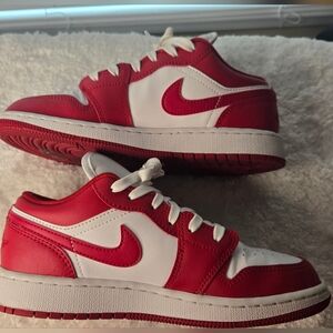 Nike Red and White Sneakers